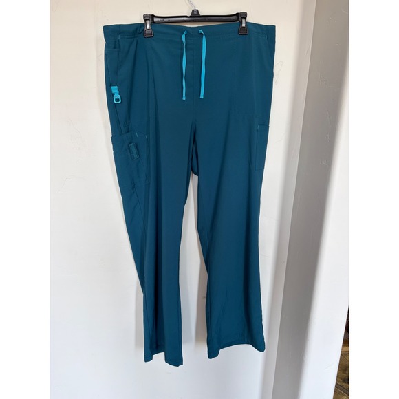 Carhartt Other - Carhartt Liberty Scrub Pants Womens 2XL Teal Blue Cargo Medical Nursing C52110